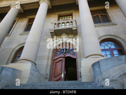 Entrée de la Cour suprême d'appel de Bloemfontein, la capitale législative d'Afrique du Sud. Construit 1929 Banque D'Images