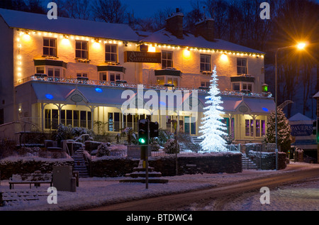 L'hôtel Salutation à Noël, Ambleside, Parc National de Lake District, Cumbria, Angleterre, Royaume-Uni Banque D'Images