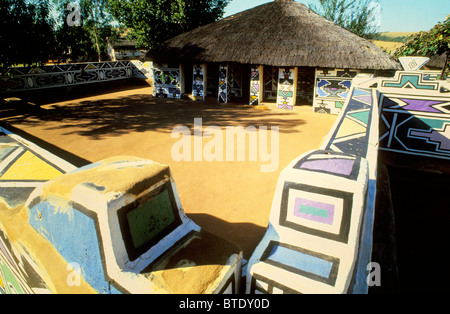 Village de Ndebele Banque D'Images