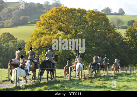 Trailhunting automne à Cornwall Banque D'Images