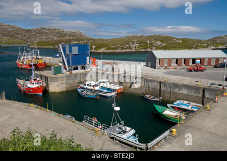 Kallin port Mollusques Grimsay North Uist Hébrides extérieures. 6925 SCO Banque D'Images