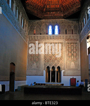 5409. Intérieur de la synagogue El Transito à Tolède, en Espagne. Construit par Samuel Ben Meir Halevi Dominique Dupuis-labbé dans c.1320-1360. L'int Banque D'Images