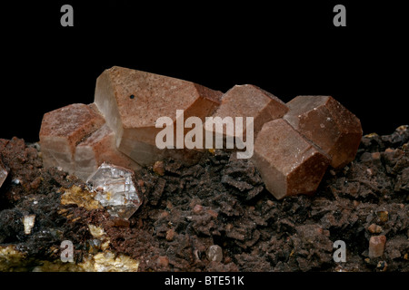 La calcite - Ca CO3 - carbonate de calcium - Allemagne - l'un des plus communs et des minéraux variable sur la terre Banque D'Images