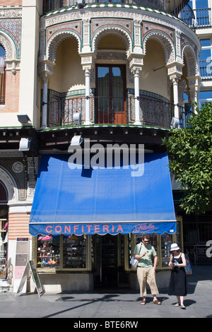 Confitería Filella, Avenida de la Constitución, centre-ville, Séville, Andalousie , Espagne Banque D'Images