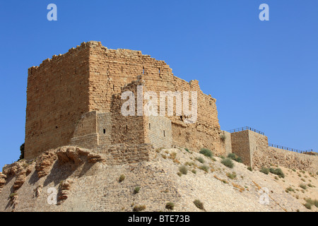 Le château des Croisés de Kérak, Jordanie Banque D'Images