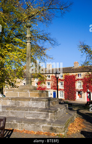 Croix du marché nord Yorkshire Angleterre Masham Banque D'Images