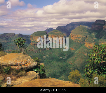 Trois Rondawels à Mpumalanga Banque D'Images