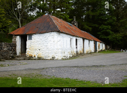 Chambre basse du crofter à gualachulain. par le Loch Etive. Argyll and bute, Ecosse Banque D'Images