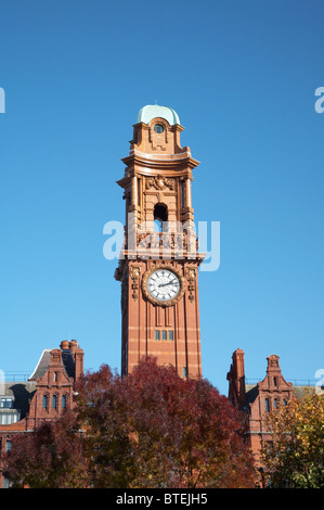 Palace hotel tour de l'horloge à Manchester UK Banque D'Images