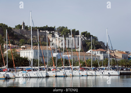 Nauplie, Grèce Vue de la marina Banque D'Images