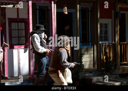 Old western shootout les loisirs Banque D'Images