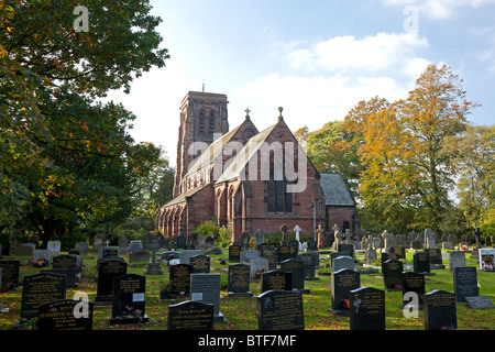 L'église St Matthieu à Stretton, Cheshire Banque D'Images