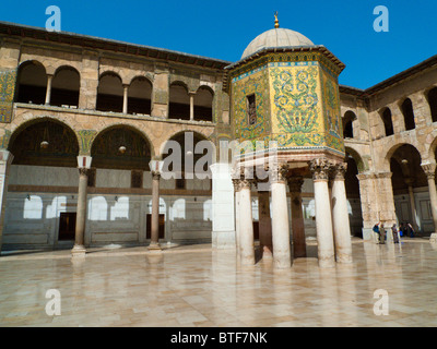 Mosquée Ummayad achevée en 715annonce également connu sous le nom de la Grande Mosquée de Damas, Damas Syrie le Moyen-Orient Banque D'Images