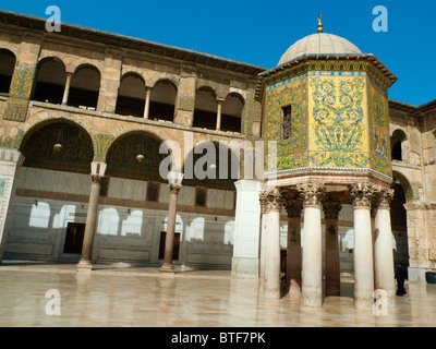 Mosquée Ummayad achevée en 715annonce également connu sous le nom de la Grande Mosquée de Damas, Damas Syrie le Moyen-Orient Banque D'Images