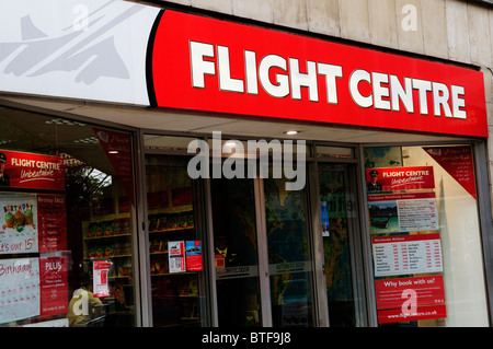 Flight Centre travel agents vitrine, London, England, UK Banque D'Images