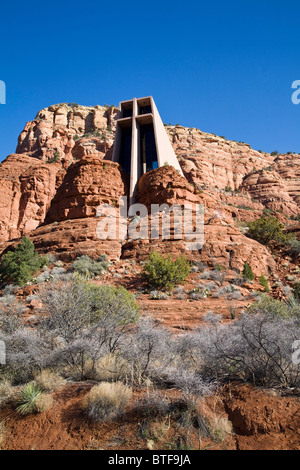 Chapelle de l'église Sainte Croix à Sedona, Arizona. Banque D'Images