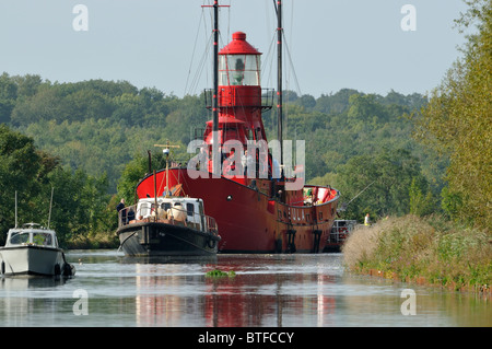 Sula Lightship sur le Canal de la netteté à Gloucester Banque D'Images