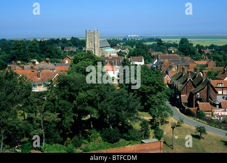 Orford, Suffolk, vue sur village ville de Château England UK Englist Guide Villes Villages église églises Banque D'Images