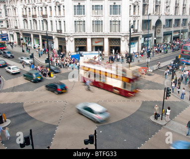 Nouveau passage pour piétons, à Oxford Circus, Londres, UK Banque D'Images