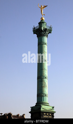 France, Paris, Place de la Bastille, Colonne de Juillet, Banque D'Images