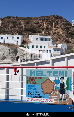 L'île de kimolos égée Cyclades Grèce Banque D'Images