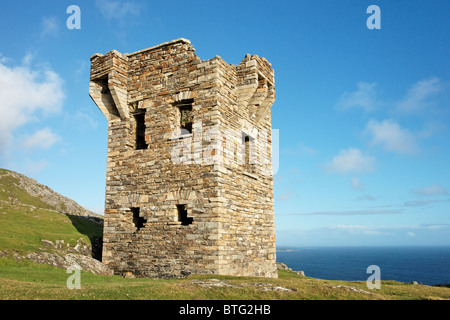 La tour Martello près de Slieve League, Teileann, comté de Donegal, Irlande, l'Ulster. Banque D'Images