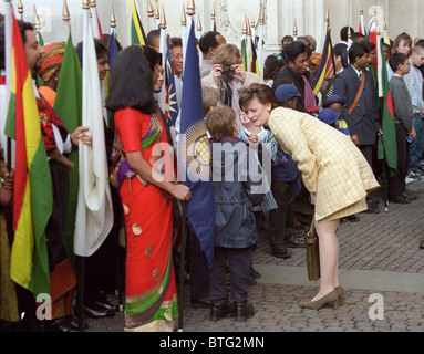 CHERIE BLAIR, ÉPOUSE DU PREMIER MINISTRE, à l'abbaye de Westminster POUR LE SERVICE DU COMMONWEALTH Banque D'Images