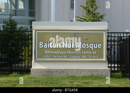 Mosquée musulmane à Calgary, Alberta, Canada lieu sacré. Banque D'Images
