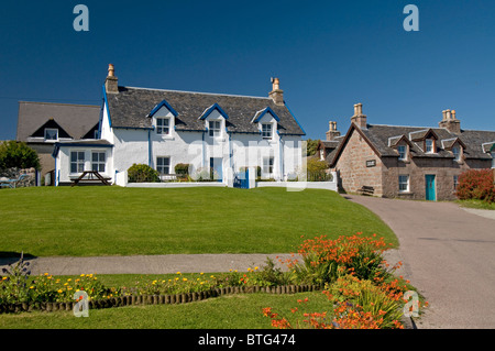 Main street, Baile Mor Village, l'île d'Iona, SCO 6951 Argyll and Bute Banque D'Images