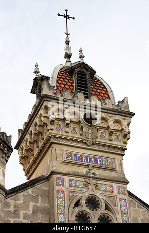 Église dans le style mauresque, l'Herbe, Cap Ferret, France. Banque D'Images