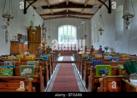 St Cuthbert's poufs en Église, Kentmere, Cumbria, Angleterre Royaume-uni Banque D'Images