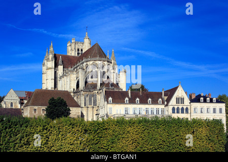 La Cathédrale (Saint-Etienne), Auxerre, Yonne, Bourgogne, France Banque D'Images