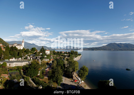 Cannero Riviera sur le Lac Majeur Banque D'Images