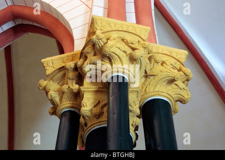 Intérieur de la chapelle de Saint Matthias (Matthiaskapelle), Berlin, Rhénanie-Palatinat, Allemagne Banque D'Images