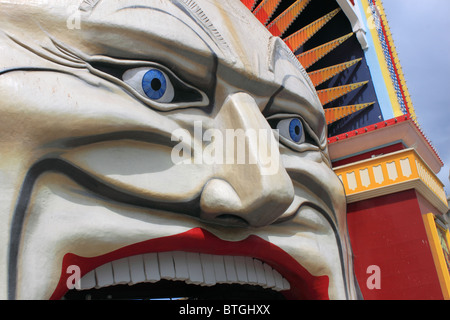 Luna Park parc d'entrée privée, Esplanade, St Kilda, South Melbourne, Victoria, Australie, Océanie Banque D'Images