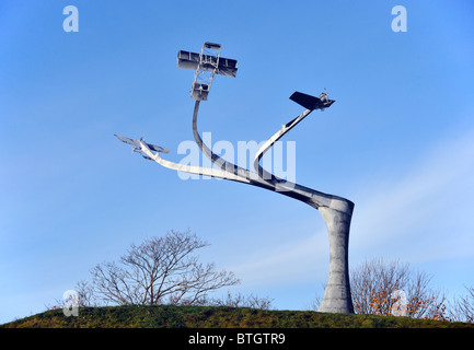 "Memorial l'esprit de vol'. Loch Lanark, Hyndford Street, Lanark, Lanarkshire, Écosse, Royaume-Uni, Europe.