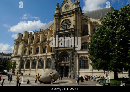 Eglise de Saint Eustache à Paris, capitale de la France Banque D'Images