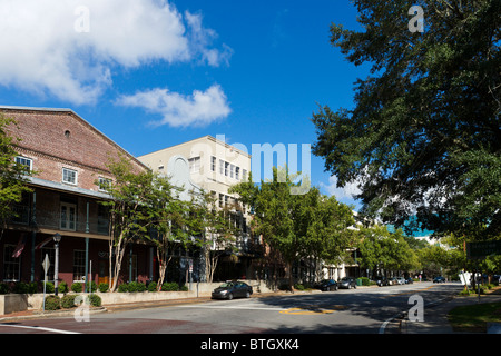 East Jefferson Street et Place du Capitole dans le centre-ville historique, Tallahassee, Florida, USA Banque D'Images