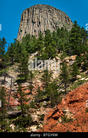 Devils Tower le Dakota du Sud Banque D'Images