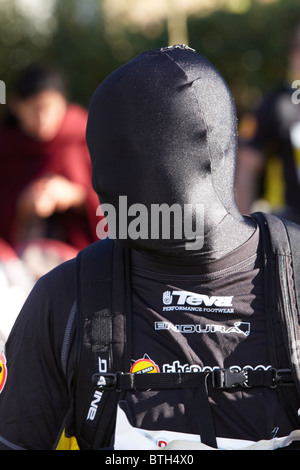 Concurrent dans la fantaisie robe prend part à la course de rat Londres aventure urbaine Banque D'Images