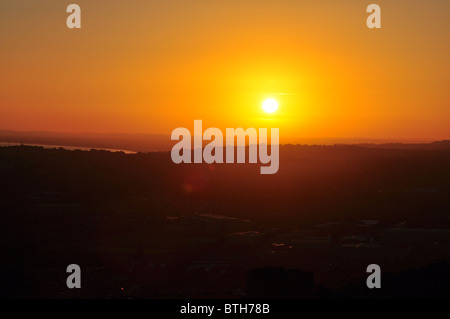 L'automne de soleil sur Coquelles Banque D'Images