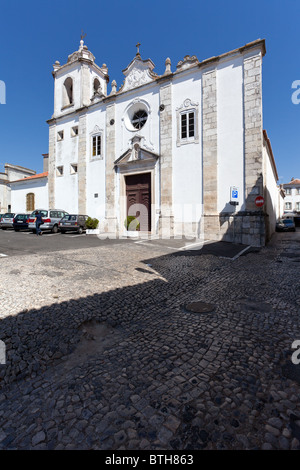 Église São Nicolau. Baroque et maniériste. Ville de Santarém, au Portugal. Banque D'Images