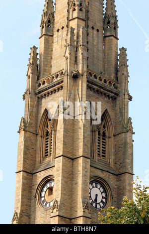 Le Square Church Halifax Yorkshire architecte Joseph James un dessin dans le style gothique Banque D'Images