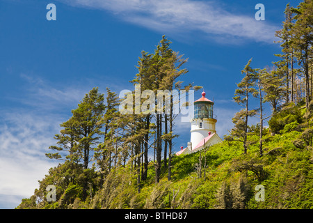 Phare Heceta Head sur la côte de l'océan Pacifique de l'Oregon Banque D'Images