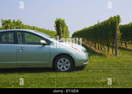 Voiture hybride Toyota Prius Banque D'Images