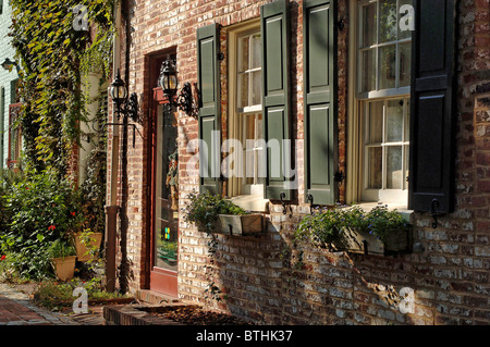 Une vieille maison dans une ruelle à Georgetown, Washington D.C., États-Unis Banque D'Images