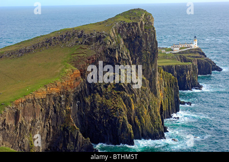 Neist Point Lighthouse, île de Skye, l'ouest des Highlands, Ecosse, U K, Europe Banque D'Images