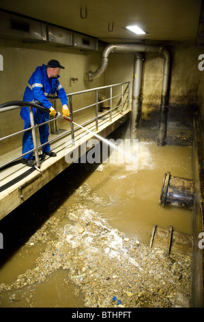 Usine de traitement de déchets de Berlin, Allemagne Banque D'Images