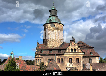 Château Czocha (Tzschocha Caychow,,), la Basse Silésie, Pologne Banque D'Images