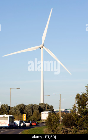 La production d'énergie éolienne Peterborough Banque D'Images